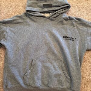 Essentials Fear of God Dark Oatmeal Hoodie